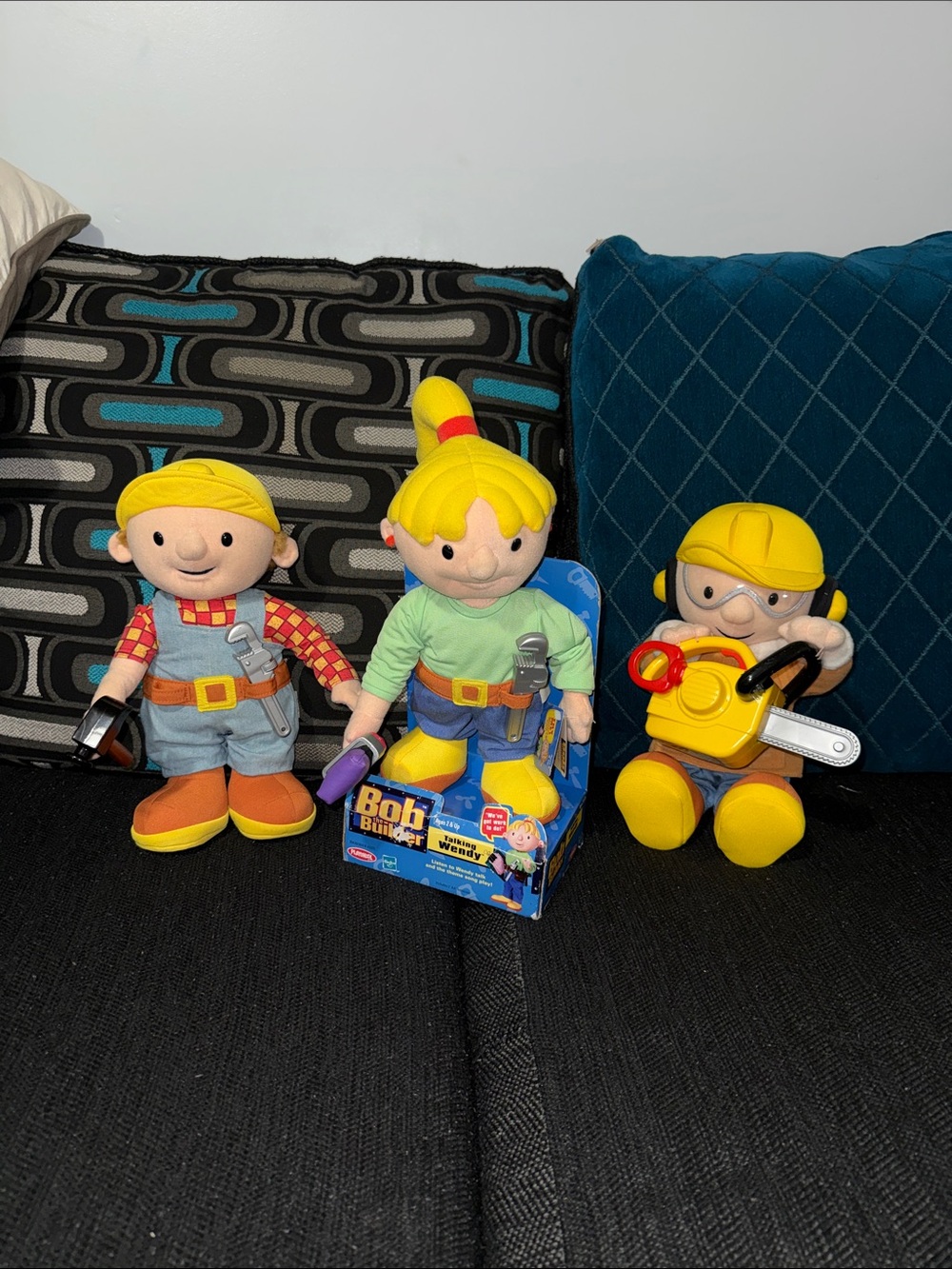 Bob the Builder Talking Bob and Wendy Plush Lot